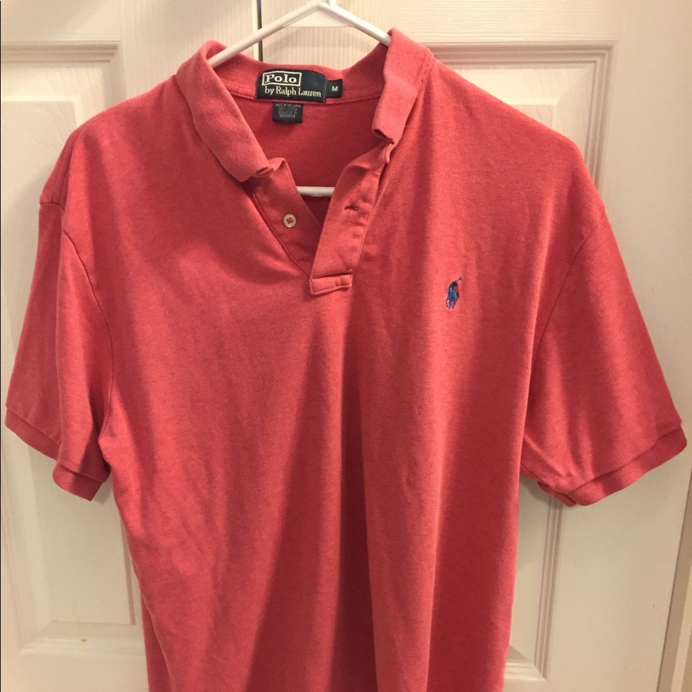 Polo by Ralph Lauren Coral Pink Short Sleeve Polo Shirt